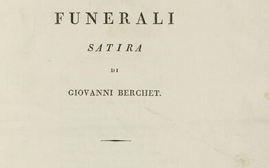 BERCHET Giovanni (1783-1851) - I Funerali. Milano