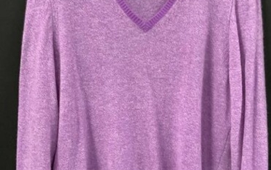 BLOOMINGDALES Cashmere Purple Ladies Sweater