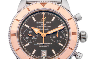 BREITLING, REF. U23370, SUPEROCEAN HERITAGE CHRONOGRAPH, STEEL AND GOLD