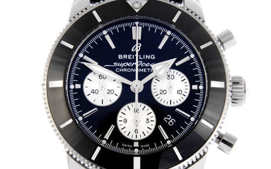 BREITLING - a gentleman's bi-material SuperOcean chronograph wrist watch.