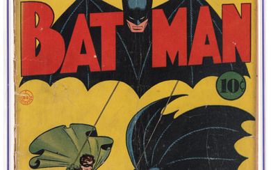 Batman #1 (DC, 1940) CGC Qualified FR/GD 1.5 Off-white...