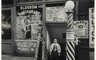 Berenice Abbott (1898-1991), Blossom Restaurant, 103 Bowery, Manhattan (1935)