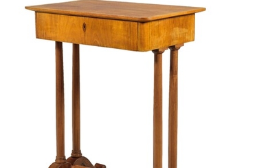 A Late Biedermeier Work Table or Sewing Table