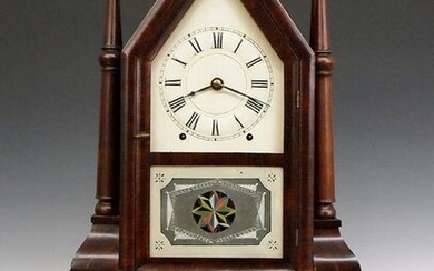 Birge & Fuller Wagon Spring Steeple Clock