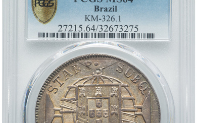 Brazil: , João VI 960 Reis 1821-R MS64 PCGS,...