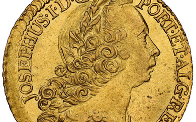 Brazil: , Jose I gold 6400 Reis 1771-R UNC Details (Reverse Cleaned) NGC,...