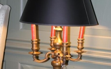 Bronze Four Arm Candle Holder Table Lamp