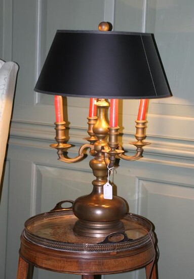 Bronze Four Arm Candle Holder Table Lamp
