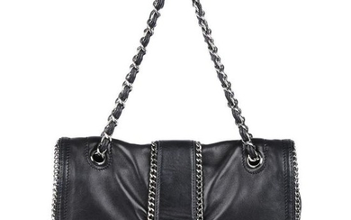 CHANEL - a black Chain Me Around Flap handbag. Crafted