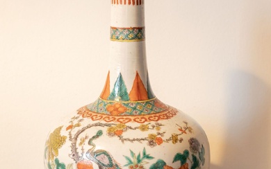 CHINE, XIXème siècle. Vase bouteille en... - Lot 540 - Métayer-Mermoz Maison de Ventes aux Enchères Antibes