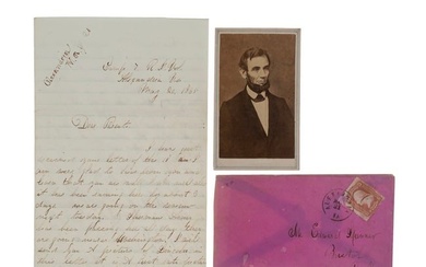 [CIVIL WAR] Soldier's Letter w/ Lincoln CDV