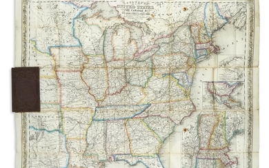 COLTON, JOSEPH HUTCHINS. Colton's Map of the United States, the Canadas &c. Hand-colored...