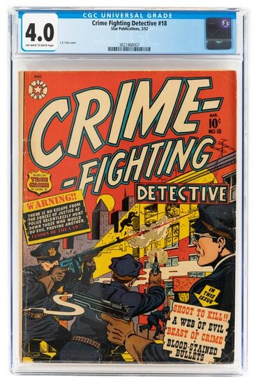 CRIME-FIGHTING DETECTIVE #18 * CGC 4.0 * L.B. Cole *