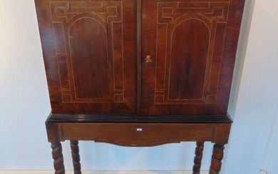 Cabinet with two doors revealing eleven drawers and a theatre,...