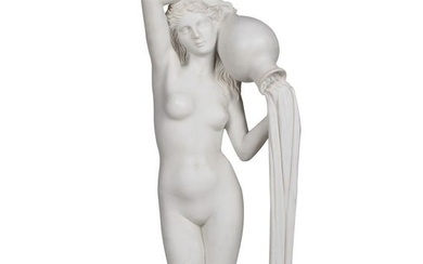 Carved Marble Figure Of A Woman