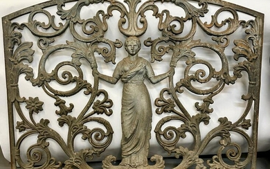 Cast Iron Architectural Relief Fence Rail