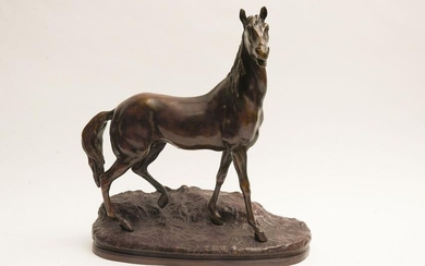 Charles Valton, French (1851-1918), Horse, bronze