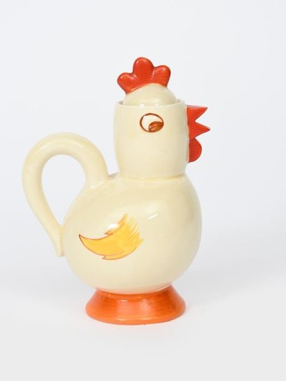 Chick' a Clarice Cliff Bizarre Novelty hot-chocolate pot...