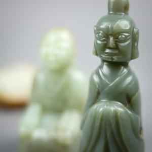 Chinese Jade/Hardstone Figural Carvings