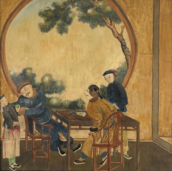Chinese School Late 19th Century Interior scenes F…