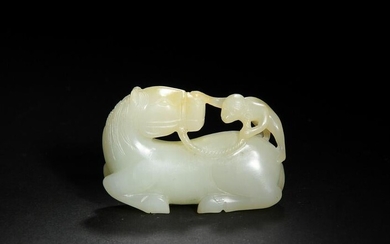 Chinese White Jade Carving, 18-19th Century