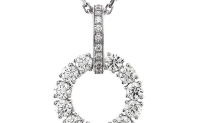 Chopard Circle Necklace 18K White Gold with Diamonds