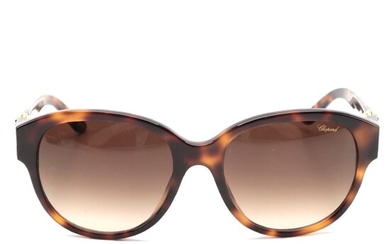 Chopard Embellished Sunglasses in Tortoise