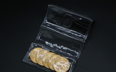 Cinq pièces de 50 pesos en or sous scellé... - Lot 40 - A.Blanchy | E.Lacombe - Bordeaux Chartrons - Bordeaux Enchères
