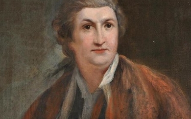 Circle of Robert Edge Pine (British 1742-1788), Portrait of a gentleman, supposedly a portrait of David Garrick