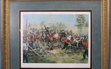 Civil War Print, First at Manassas, 39 x 41
