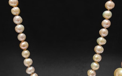 Classic 14K Gold Baroque Pearl 18" Strand Necklace