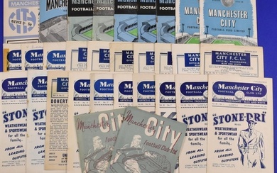 Collection of Manchester City home programmes 1944/45 Blackp...