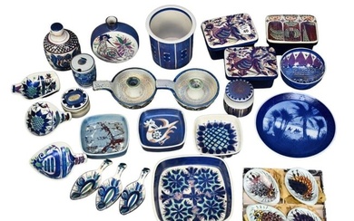 Collection of Mid-Century Royal Copenhagen Tablewares, Fajance - C. 1960s. Collection of vintage
