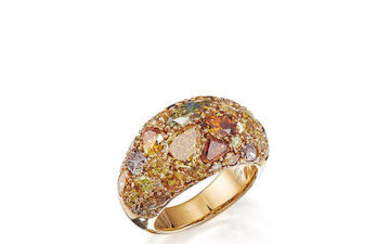 Coloured Diamond Ring