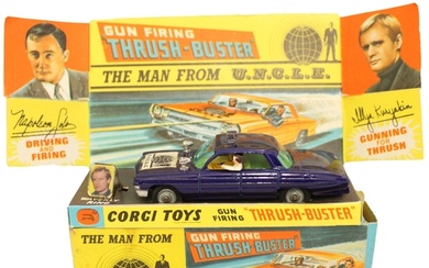 Corgi. The Man From Uncle Gun Firing "Thrush - buster" Blue,...