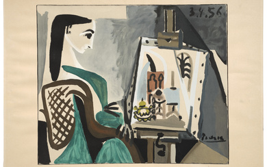 Da Pablo Picasso (1881-1973) Femme dans l'atelier