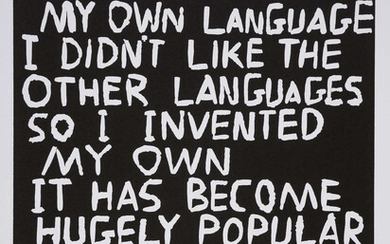 David Shrigley (b.1968) Language