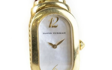David Yurman 18k Gold Mother Of Pearl Ladies Watch