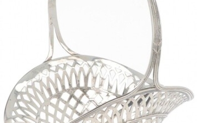 Decorative basket with silver handle.