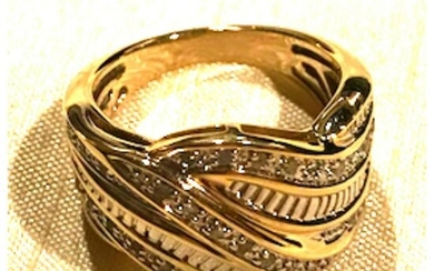 Diamond Chip Cocktail Ring