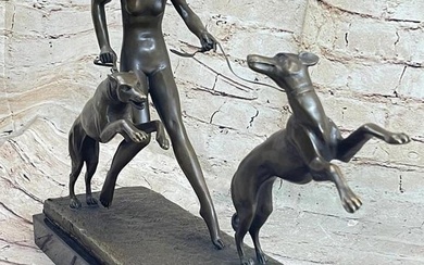 Diana Artemis Modern Art Inspired Bronze Statue - 13" x 19.5"