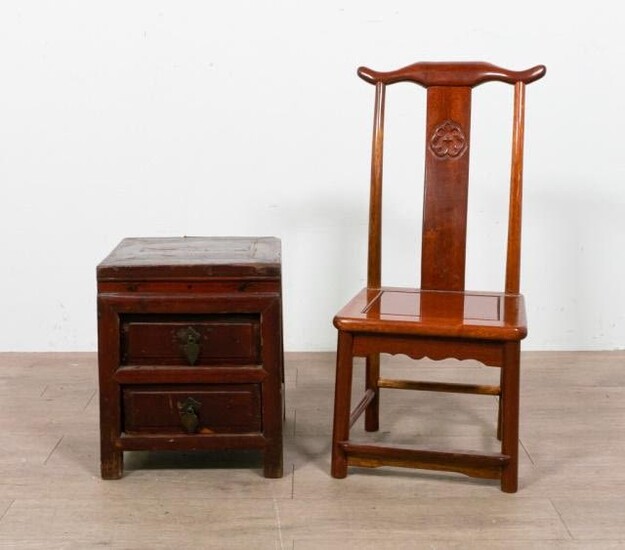 Diminutive Chinese Chair and Nightstand