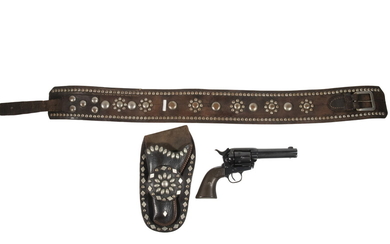 EARLY MGM STUDIOS "FANCY COWBOY SET" OF HOLSTER AND BELT WITH COLT PISTOL