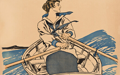 EDWARD PENFIELD (1866-1925) EVERY GIRL PULLING FOR VICTORY / VICTORY GIRLS. Circa 1918....
