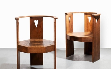 ELIEL SAARINEN 1873-1950 Paire de fauteuils – 1908-1909