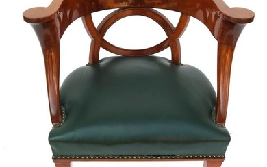 Early 19th C. Mahogany Arm Chair