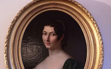 Ecole ITALIENNE vers 1820 Portrait de femme.... - Lot 40 - Paris Enchères - Collin du Bocage