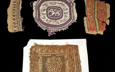 Egyptian Coptic Textile Fragments (group of 4)