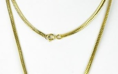 Estate Gold Fill Locket Necklace Pendant on Chain