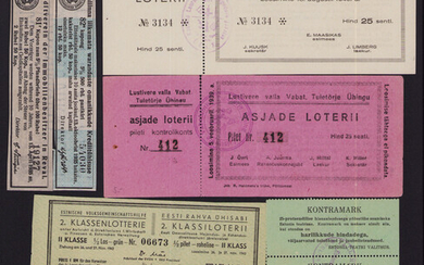 Estonia lottery tickets, coupons, kontramarks (9)